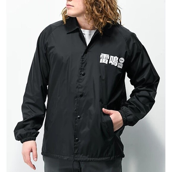 DGK Jacket Adult L Black Snap Graphic Print Spell Out Bomber Streetwear Japanese - Picture 2 of 8
